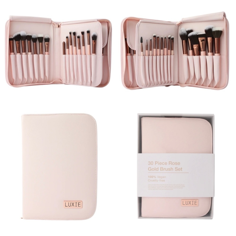 Luxie 30 Piece Brush Set in Signature Rose Gold
